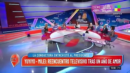 Escándalo con Mercedes Ninci en la entrevista de Yuyito González a Javier Milei: "Quilombo"