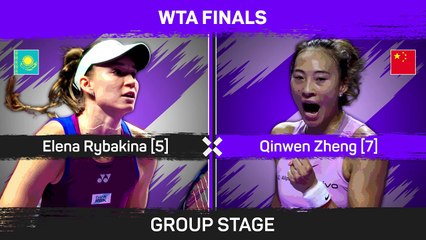 Zheng battles past Rybakina in WTA Finals