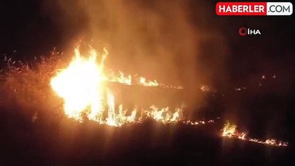 Darende'de Bahçe Yangını Kontrol Altına Alındı