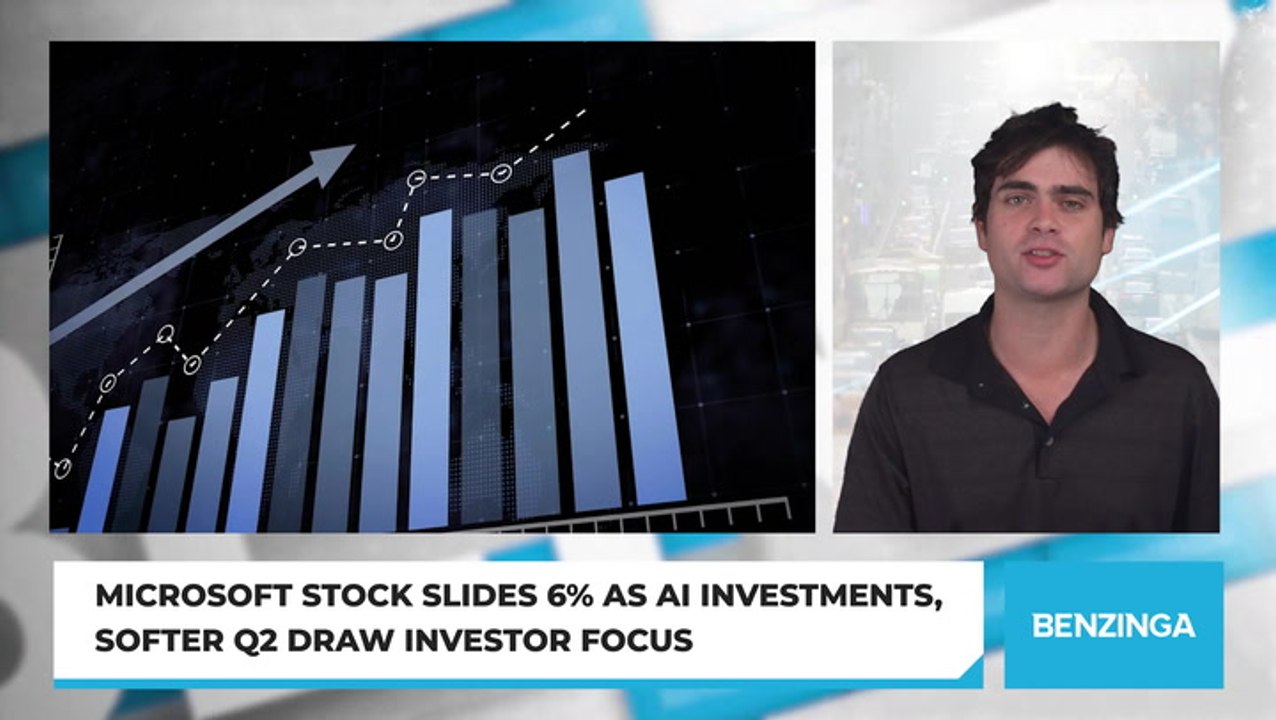 Microsoft Stock Slides 6% As AI Investments, Softer Q2 Draw Investor Focus
