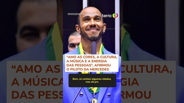 Lewis Hamilton elenca motivos que o fazem amar o Brasil: ‘As pessoas são tão autênticas’ #shorts