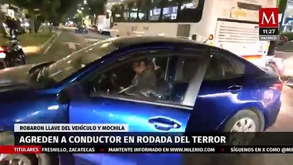 Motociclistas agreden y asaltan a automovilista en rodada del terror en CdMx
