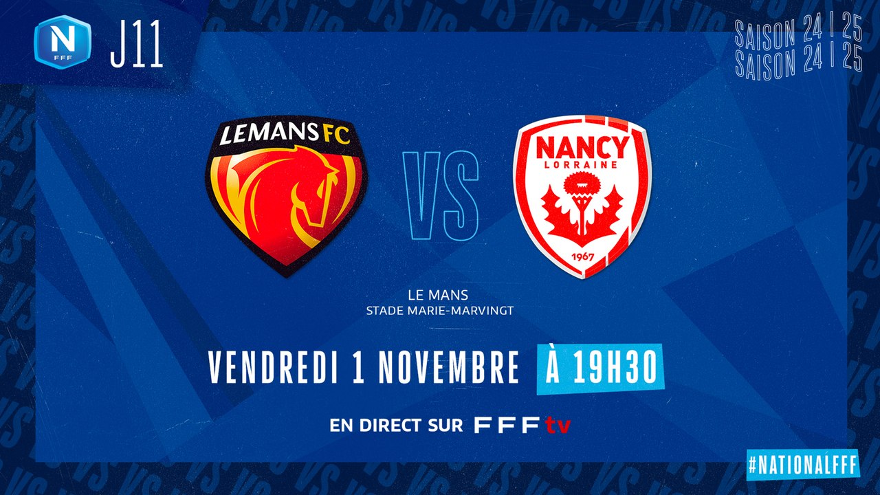 J11 I Le Mans FC – AS Nancy Lorraine  (0-4)