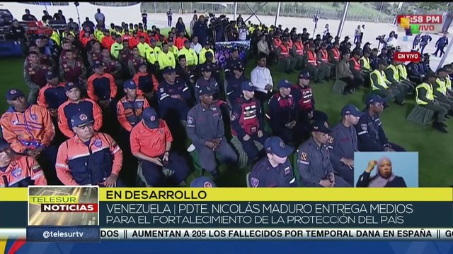 Pdte. Nicolás Maduro realizó entrega de suministros a la GNB, CPNB, bomberos y protección civil
