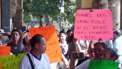 Ambulantes protestan en el Centro tapatío; le exigen espacios a Verónica Delgadillo