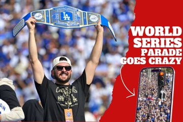 Dodgers fans erupt in joy after World Series win