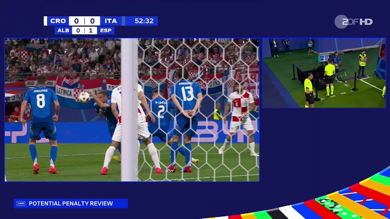 Kroatien 1:1 Italien Euro 2024