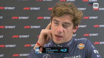 Franco Colapinto habló con F1TV tras la qualy de la Sprint