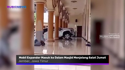 Viral Mobil Expander Masuk ke Dalam Masjid Saat Menjelang Salat Jumat di Jember, Ternyata Seperti Ini Kronologinya