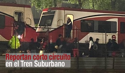 Reportan corto circuito en cableado del Tren Suburbano