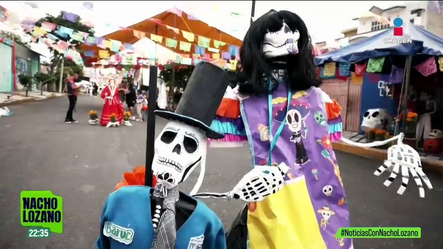 Con catrinas monumentales, así festejan Día de Muertos en Tláhuac | Noticias con Nacho Lozano