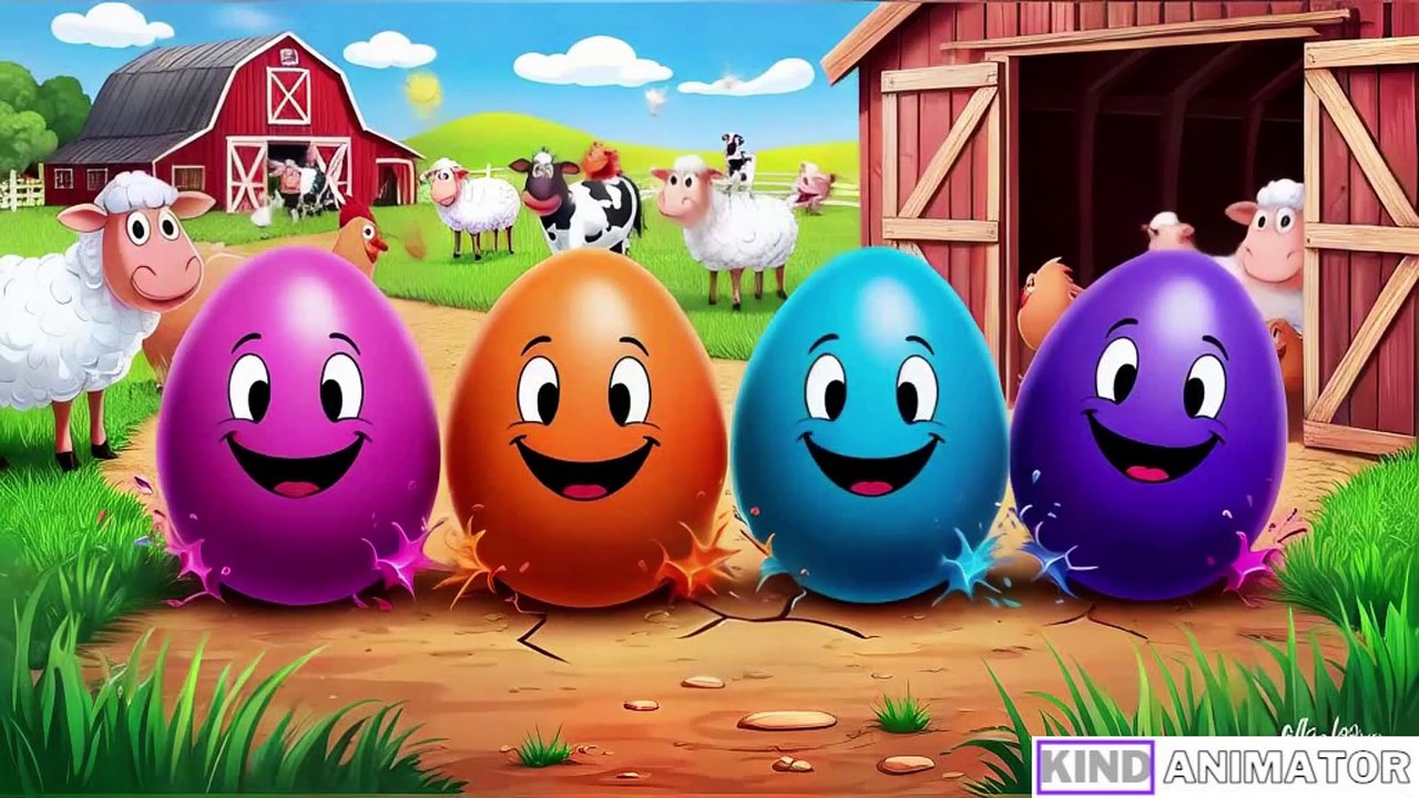 Learn Colors | Surprise Eggs Kids Song | Baa Baa Black Sheep | Color Eggs Songs | Old MacDonald