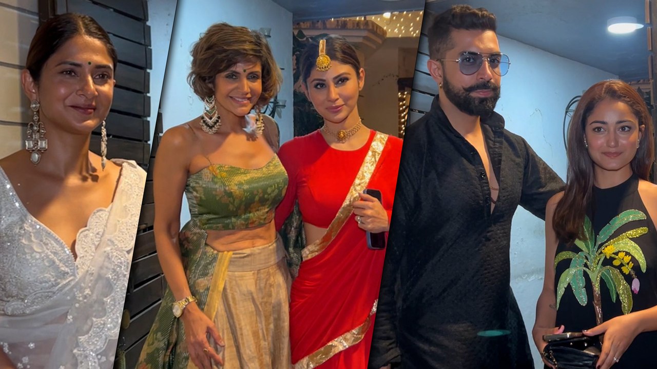 Jennifer Winget, Mouni Roy & Tridha Choudhury Attend Mandira Bedi's Starry Diwali Party!