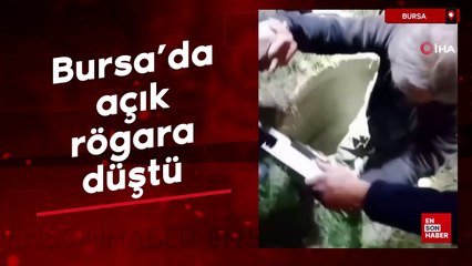 Bursa'da açık rögara düştü: Arkadaşı dakikalar sonra fark etti