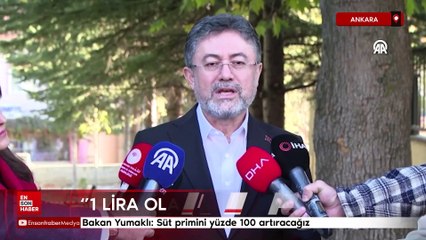 Bakan Yumaklı: Ekim, kasım ve aralık dönemi için süt primini yüzde 100 artıracağız