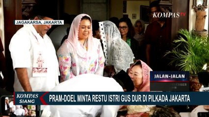 Saat Pramono Anung - Rano Karno Doel Minta Restu Istri Gus Dur di Pilkada Jakarta