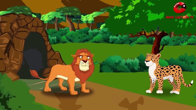 The Lion And The Cheetah - Panchatantra Moral Stories for Kids in English - Maha Cartoon TV English