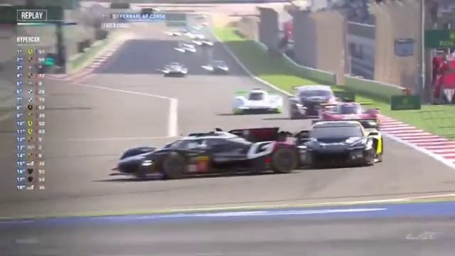 WEC 2024 8H Bahrain Race Buemi Push By Corvette Spin