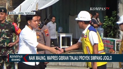 Naik Maung, Wapres Gibran Tinjau Proyek Simpang Joglo Solo
