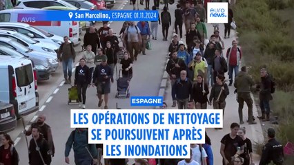 Les Espagnols sinistrés demandent l'aide du gouvernement après les inondations