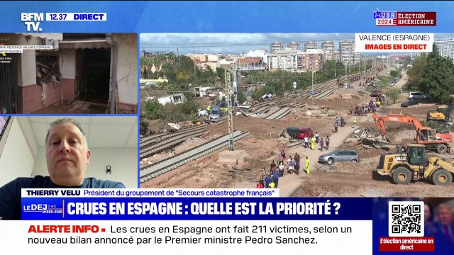 Inondations en Espagne: L'objectif est uniquement d'apporter du matériel , affirme Thierry Velu (président du groupement de Secours catastrophe français )