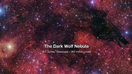 Un telescopio del ESO capta una nebulosa oscura con la forma de un lobo fantasmagórico