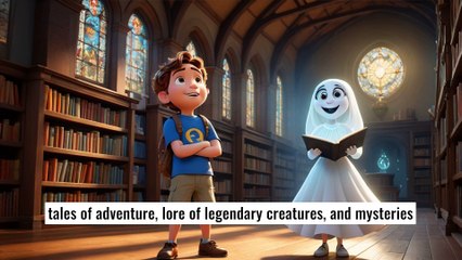 ANIMATION CARTOONS FOR KIDS-Oliver and the Ghost Librarian