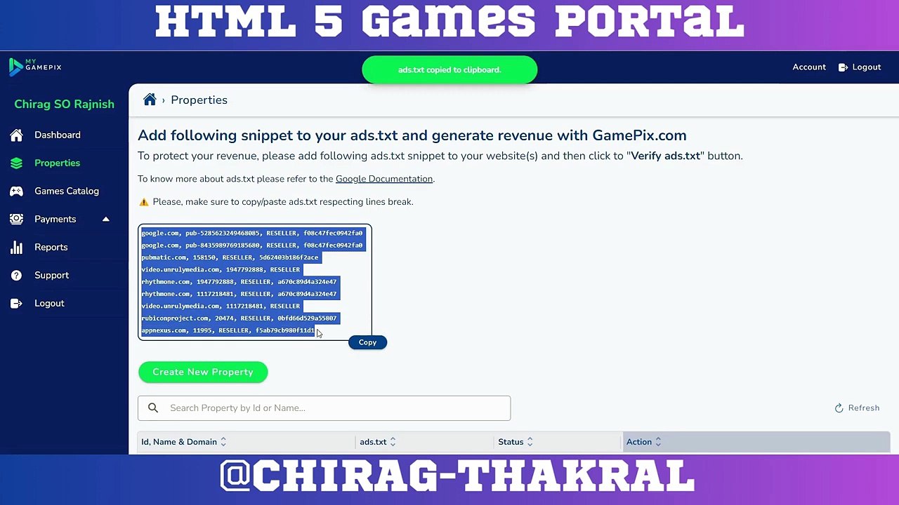Earn Money By Making HTML 5 Games Portal || Part Three