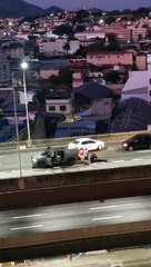 PM reage a arrastão na Linha Vermelha e três são feridos por balas perdidas