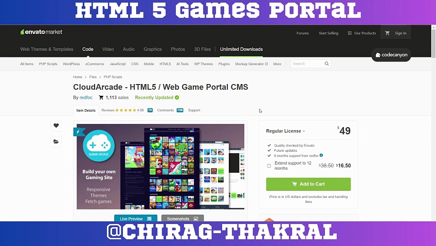 Earn Money By Making HTML 5 Games Portal ||