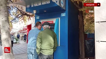 Eskişehir’de su yükleme noktaları arıza verdi vatandaş susuz kaldı