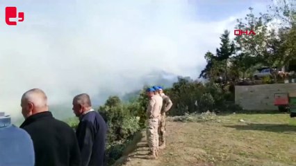 Hatay'daki orman yangını evlere ulaştı