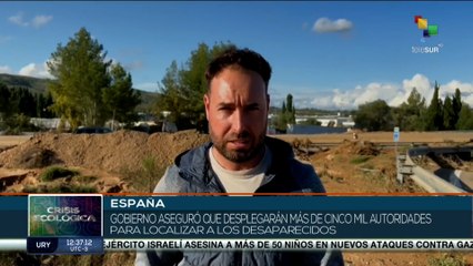 Autoridades localizarán a desaparecidos tras paso de Dana en España