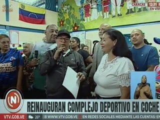 Gobierno de Caracas reinaugura Complejo Deportivo "Parque Madariaga" en la parroquia Coche
