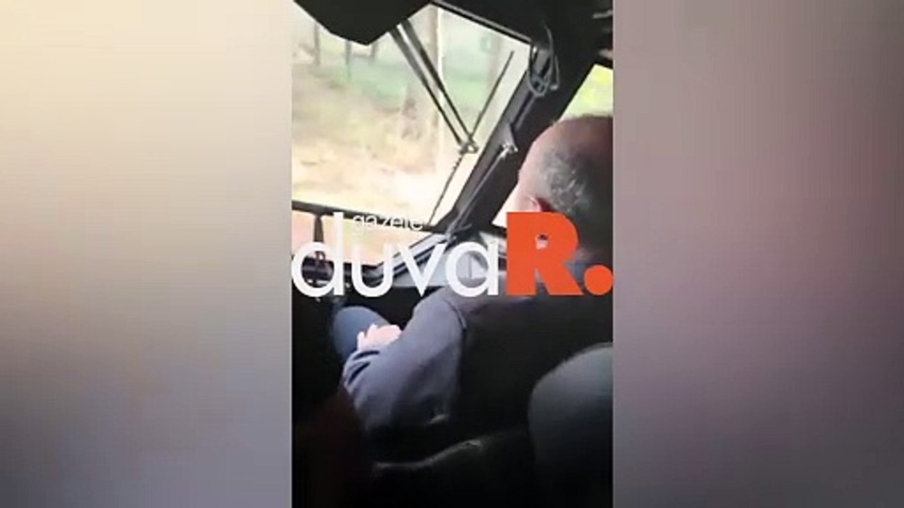 Arazi aracının test sürüşüne katılan Mustafa Varank kaza geçirdi