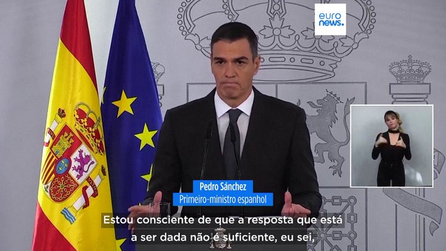 Sánchez pede ajuda à UE para recuperar das inundações catastróficas em Espanha