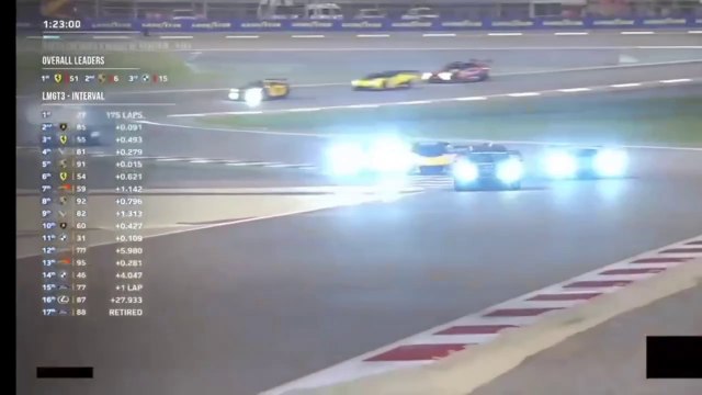 WEC 2024 8H Bahrain Race Epic Battle Lead LMGT3