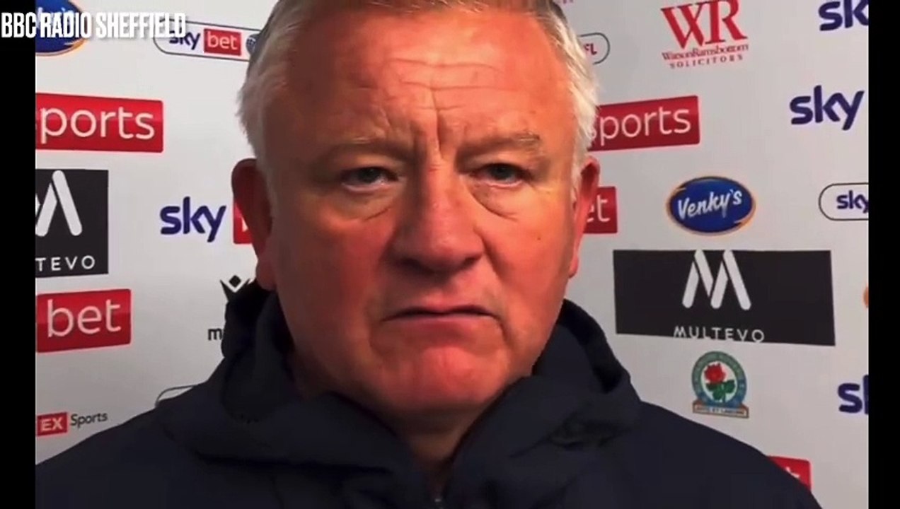 Chris Wilder on Sheffield United 2, Blackburn Rovers 0