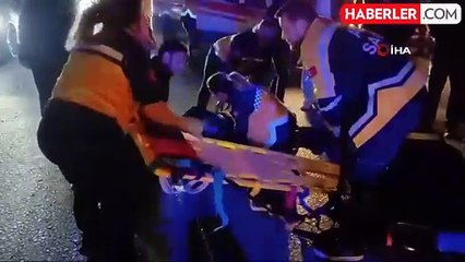 Motosiklet Traktör Römorkuna Çarptı: 1 Ağır Yaralı