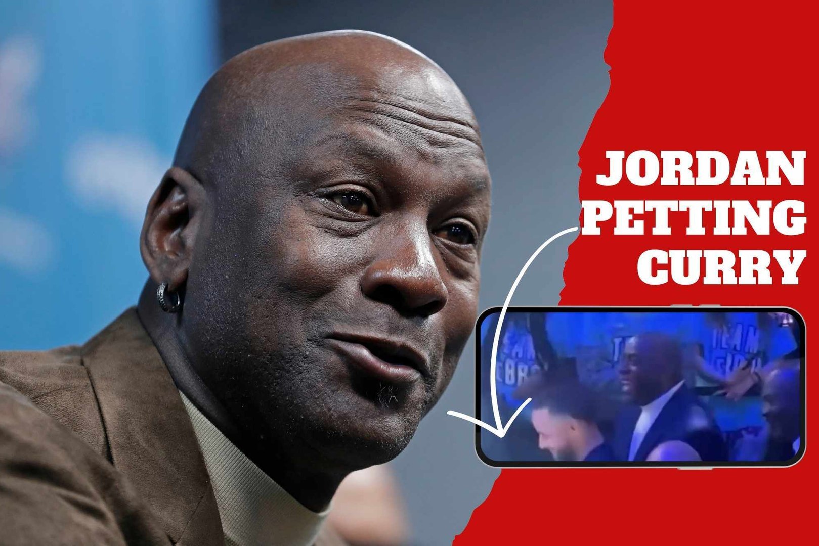 Michael Jordan's unexpected caress on Steph Curry's head steals the limelight and goes viral