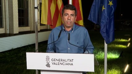 Mazón crea 5 grupos de respuesta inmediata y espera que el Gobierno "esté a la altura como hasta ahora"