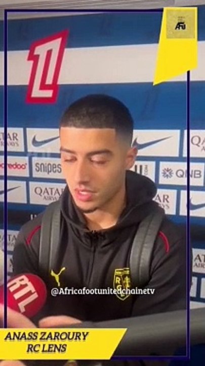 Le marocain  Anass Zaroury nous parle de la prestation de son club #Lens  face au #PSG  et de nomination aux CAF Awards d’Achraf Hakimi pour le titre de meilleur joueur africain  !