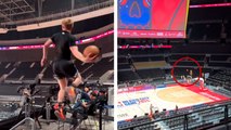 NBA México: Tristan Jass sorprende con tiro a canasta ¡desde las gradas de la Arena CDMX