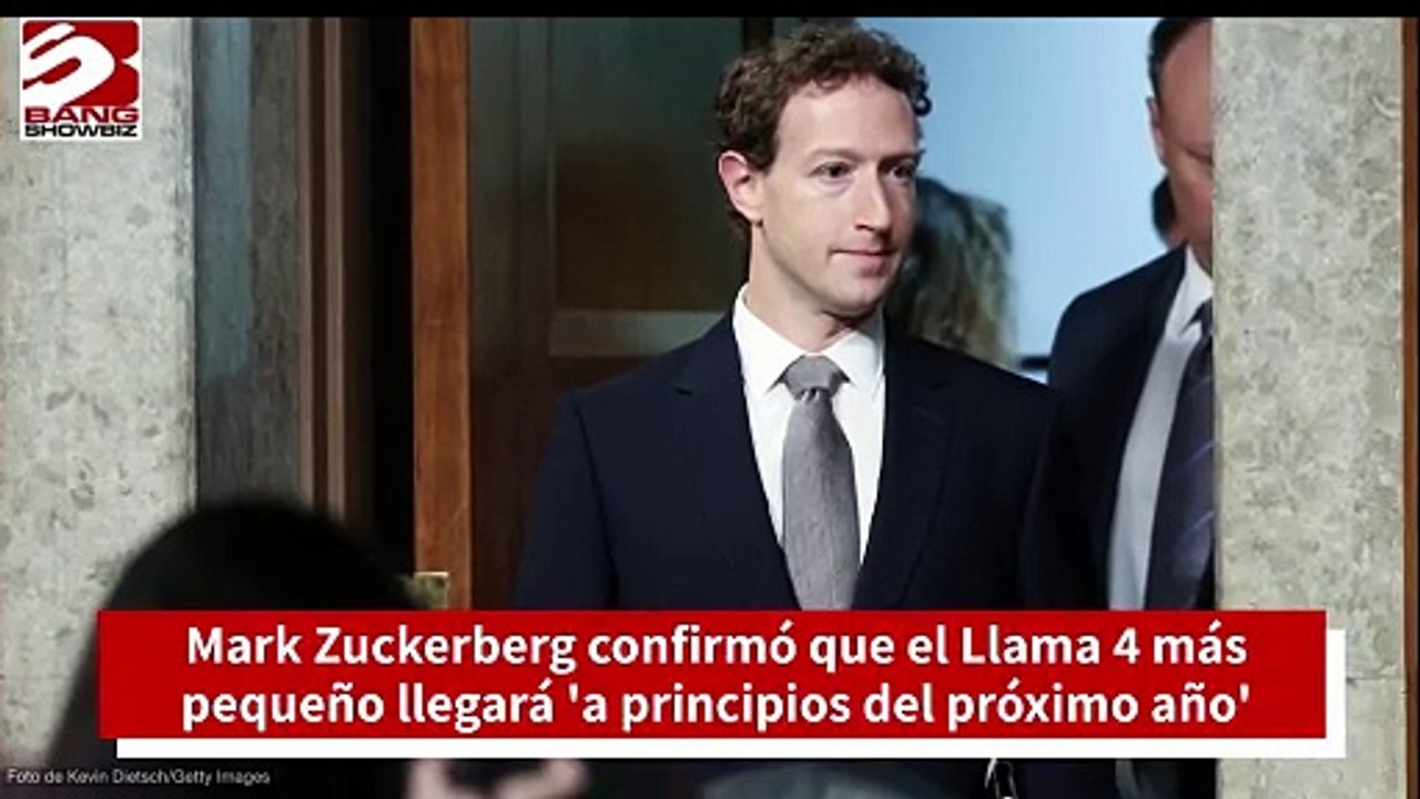 Confirma Mark Zuckerberg que el Llama 4 más pequeño llegará 'a principios del próximo año'