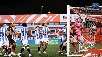 Bizarre own goal sees Tamworth shock Huddersfield in FA Cup first round after 35-yard long throw causes chaos