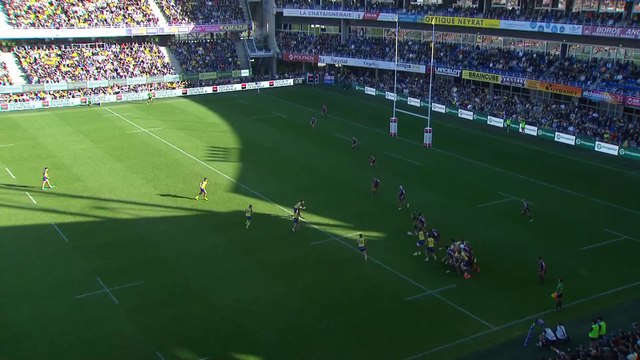TOP 14 - Essai de Pierre FOUYSSAC (ASM) - ASM Clermont - Union Bordeaux-Bègles