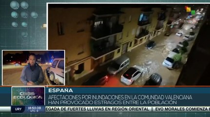 Inundaciones han provocado estragos en Valencia