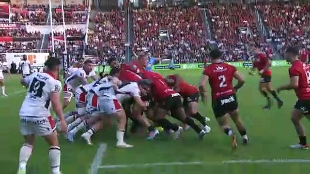 TOP 14 - Essai de Teddy BAUBIGNY (RCT) - RC Toulon - LOU Rugby