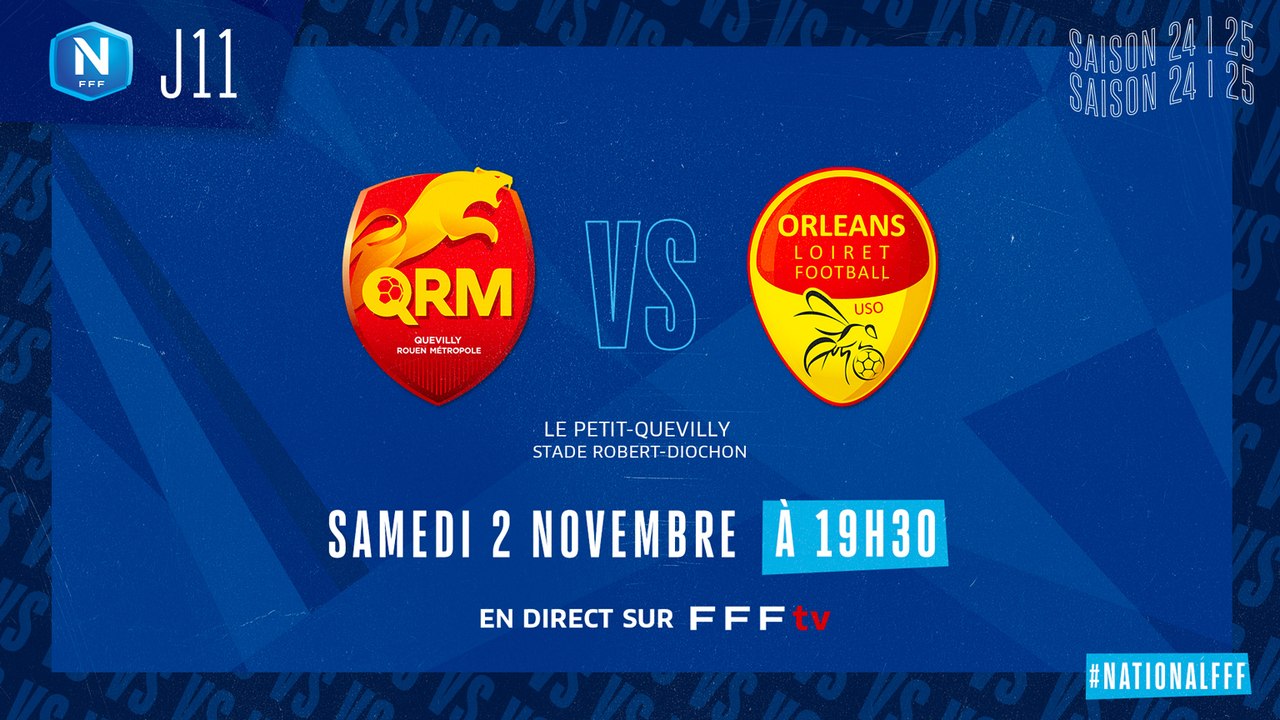 J11 I Quevilly Rouen Métropole - US Orléans (1-1)