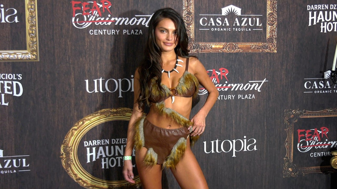 Olivia Rodriguez attends 'Darren Dzienciol’s Haunted Hotel' red carpet